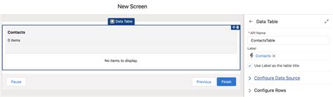 Image result for Salesforce Screen Flow DataTable