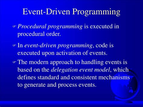 Event-Driven vs Procedural Programming に対する画像結果