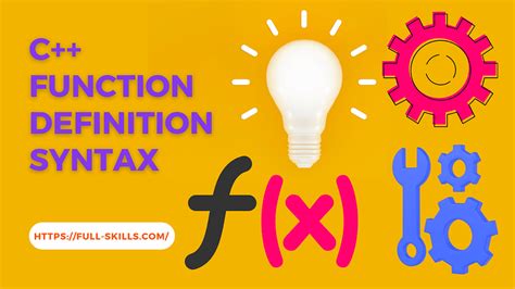 Image result for Function Syntax in C++