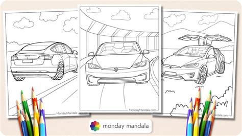 Afbeeldingsresultaten voor Tesla Model Y Color Pages