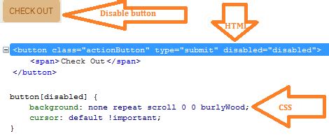 Image result for HTML Disabled Button Styling