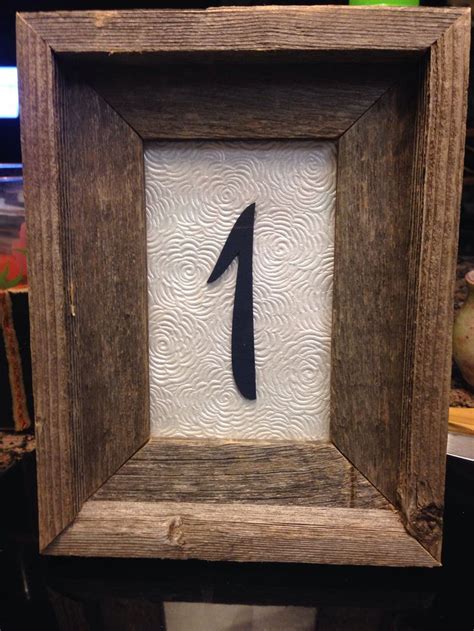 Image result for Rustic Table Numbers Frame