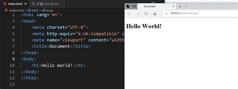 Image result for vs Code Live View HTML