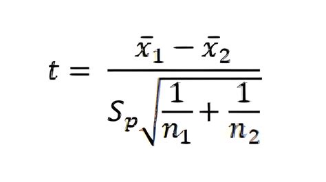 Image result for Two-Sided T-Test Formula
