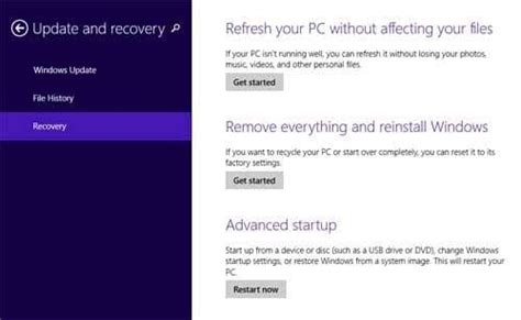 Toradh íomhá ar Refresh Windows 8.1