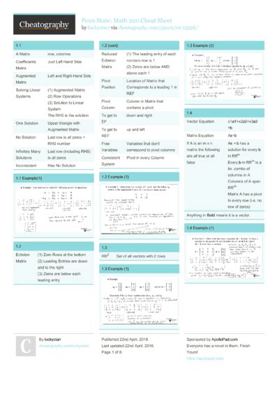 Image result for Matrix Calculus Cheat Sheet