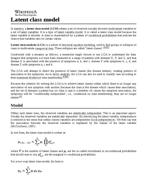 Bayesian Latent Class Model に対する画像結果