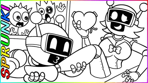 Image result for Fun Bot Sprunki Coloring Super