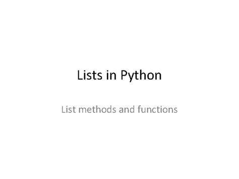 Image result for Python List Functions