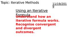 Image result for Iterative Formula
