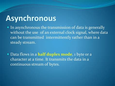 Toradh íomhá ar Synchronous and Asynchronous Transmission