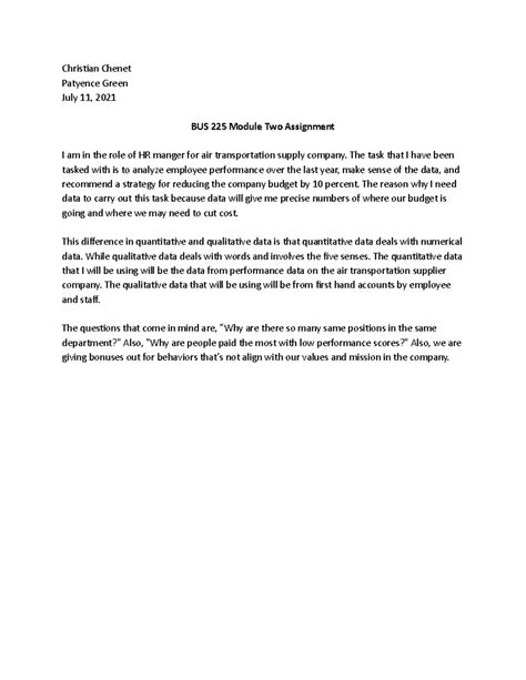 Toradh íomhá ar Bus 225 Module 2 Assignment