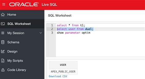 Image result for Oracle Live SQL Table