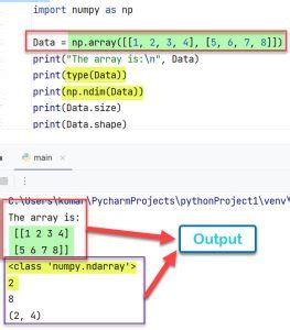 Image result for How to Create 2D Array in Python Using Numpy