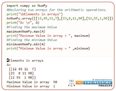 Python Numpy Array Min Max માટે ઇમેજ પરિણામ