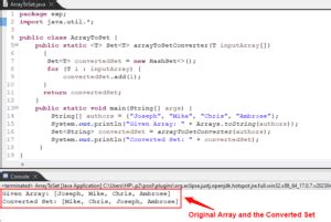 Image result for To Ssring Conversion in Array Java