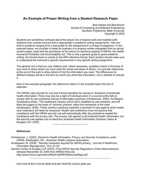 Image result for Example of Student Research Writing