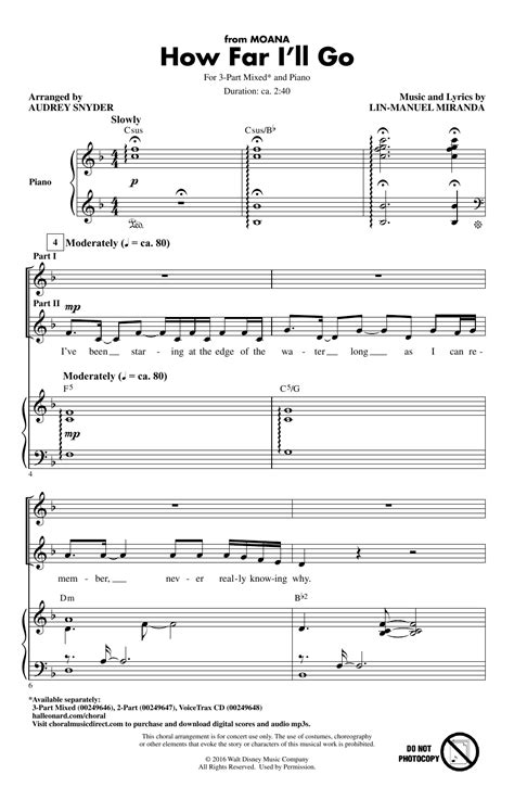 Toradh íomhá ar How Far I'll Go Alto Sax Sheet Music