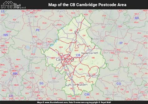 Image result for CB Postcode Area