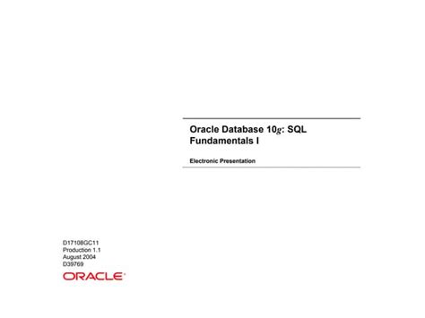 Image result for Oracle SQL 10G