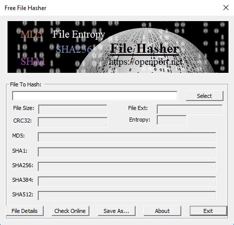 Toradh íomhá ar Windows Tool to Check File Hash