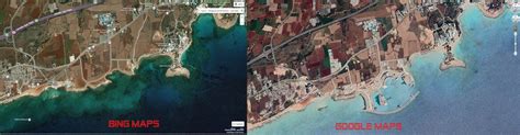 Image result for Google Earth vs Microsoft Maps