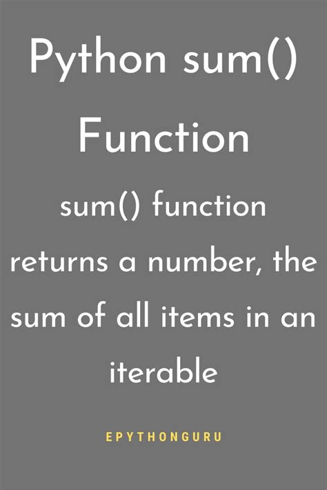 Image result for Python SUM Function