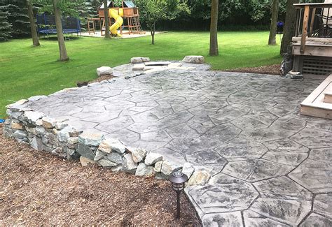 Image result for Multi-Level Stamped Concrete Patio