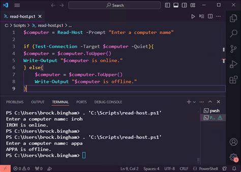 PowerShell Script That Asks the User for Input に対する画像結果