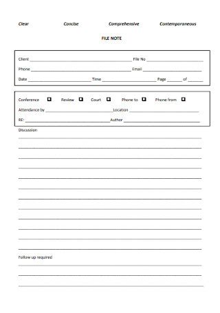 Image result for What Is a File Note