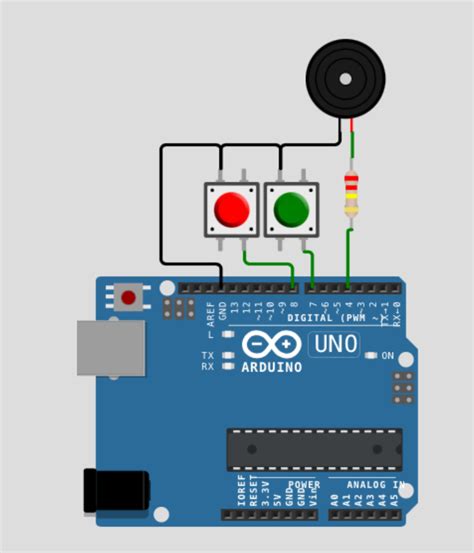 Toradh íomhá ar Arduino Buzzer Bute Button
