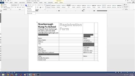 Fillable Form Template Word - Printable Forms Free Online