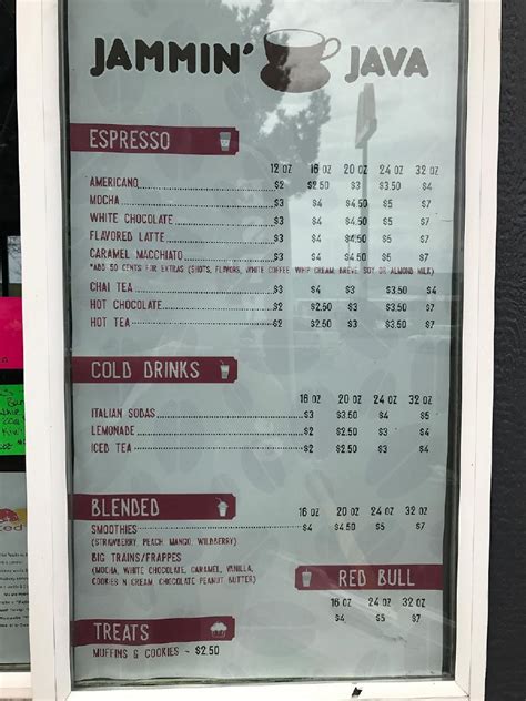 Image result for Joyful Java Menu