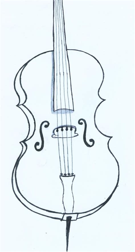 Image result for Cello Ink Drawing