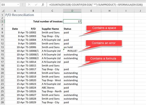 Afbeeldingsresultaten voor Excel Count Cells with Text