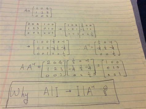 How to Invert a Matrix Using Gaussian Elimination に対する画像結果
