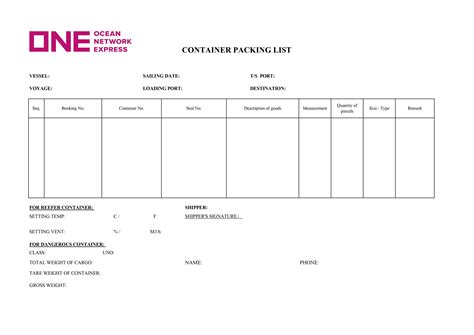 Image result for Example of Container List by Section