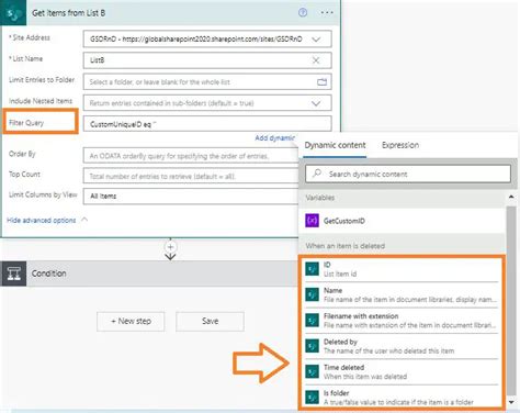 Toradh íomhá ar Power Automate Delete File