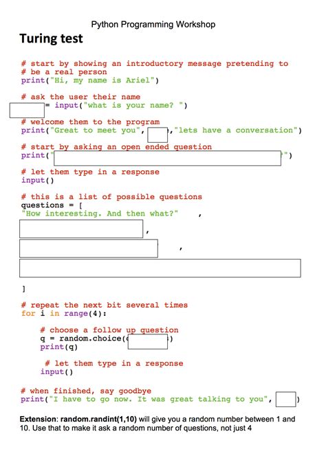 Image result for Introduction to Python Worksheet