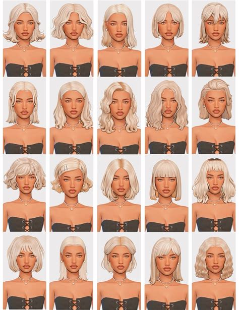 Image result for Custom Content Cute Hair Pinterest Sims 4