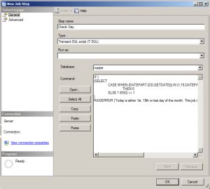 SSMS SQL Agent Schedule に対する画像結果