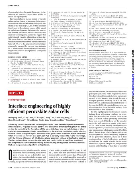 Image result for Interface Engineering of Perovskite Solar Cell