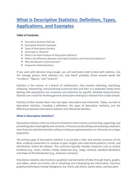 Descriptive Statistics Definition に対する画像結果