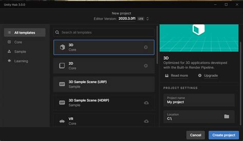 Unity Hub Unable to Create Project に対する画像結果