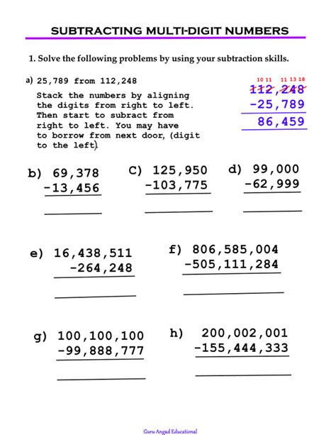 Toradh íomhá ar Worksheet for 4th Grade Math Doble Digit Multiplication