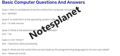 Image result for Computer Exam Questions and Answers