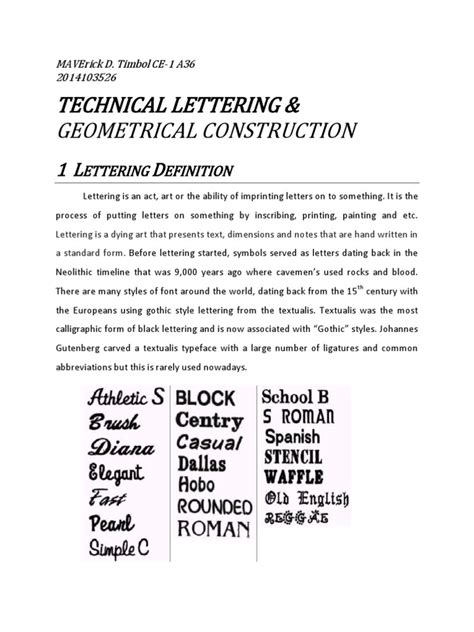Image result for Technical Lettering Small