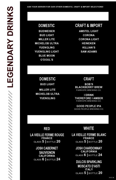 Afbeeldingsresultaten voor Beverage Menu Sample