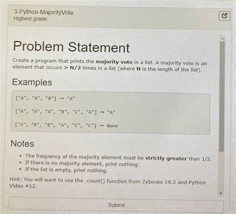 Image result for Majority Element in List in Python