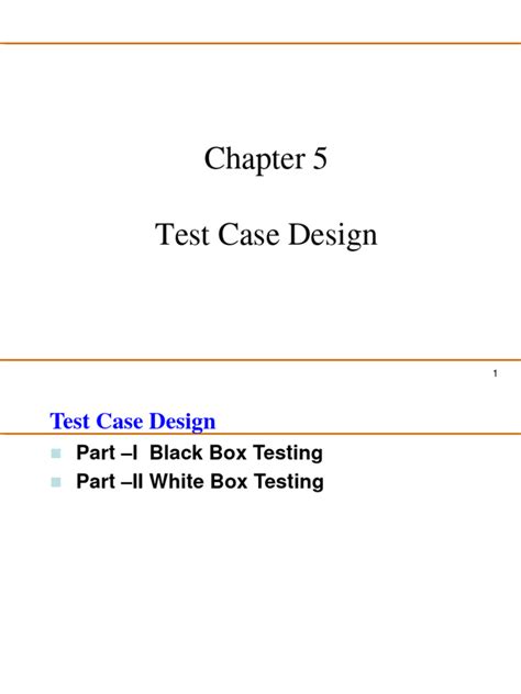Test Case Design に対する画像結果